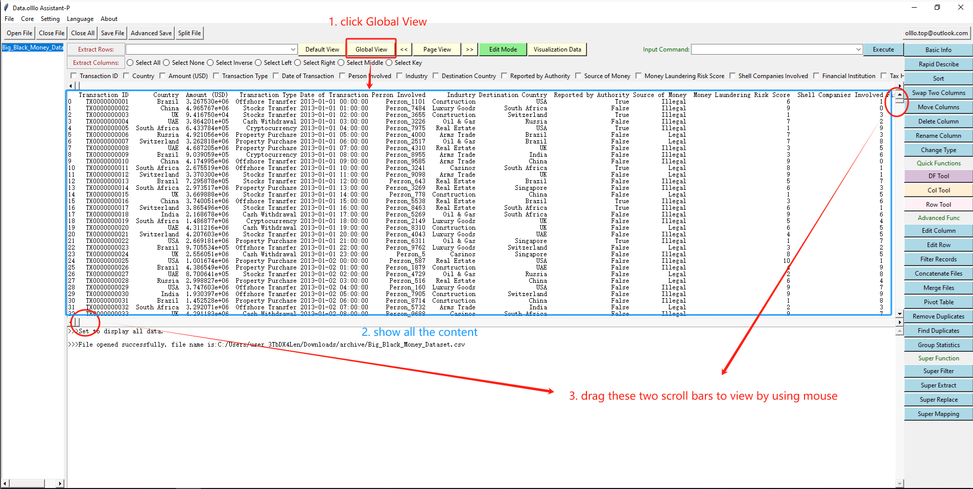 How to View Your Whole Data with Data.olllo